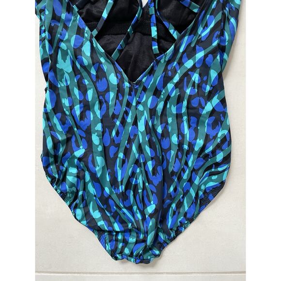 Magic Suit Swim One Piece Swimsuit Print Strappy Back Swimwear - Picture 8 of 10